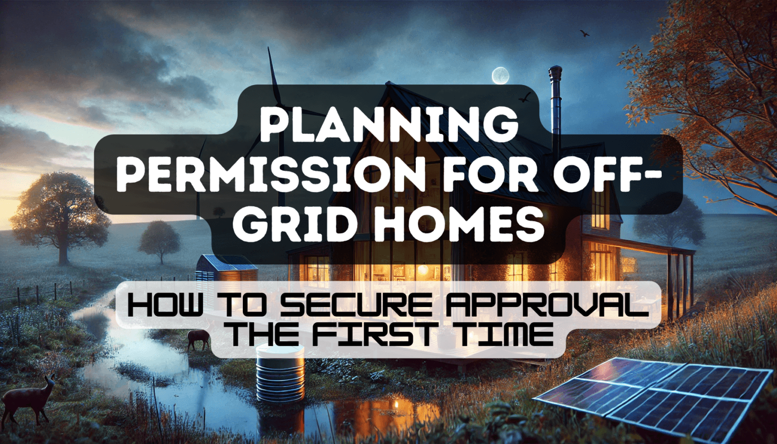 Planning Permission for Off-Grid Homes: How to Secure Approval the ...