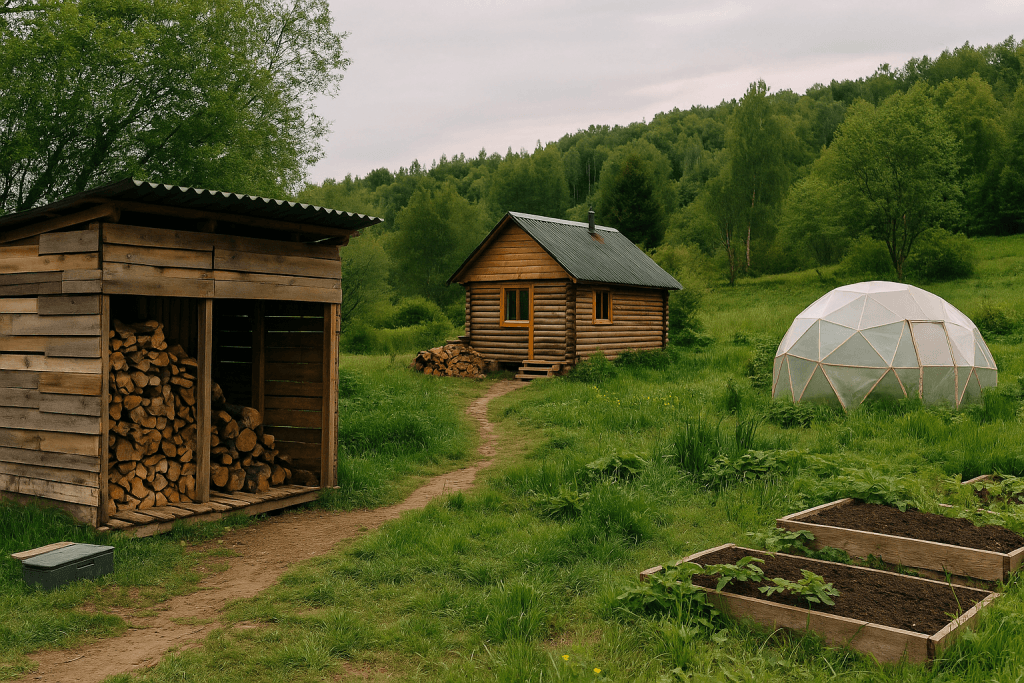 Can You Live in a Caravan on Your Own Land in the UK? 2 off-grid-setup-leased-land-uk