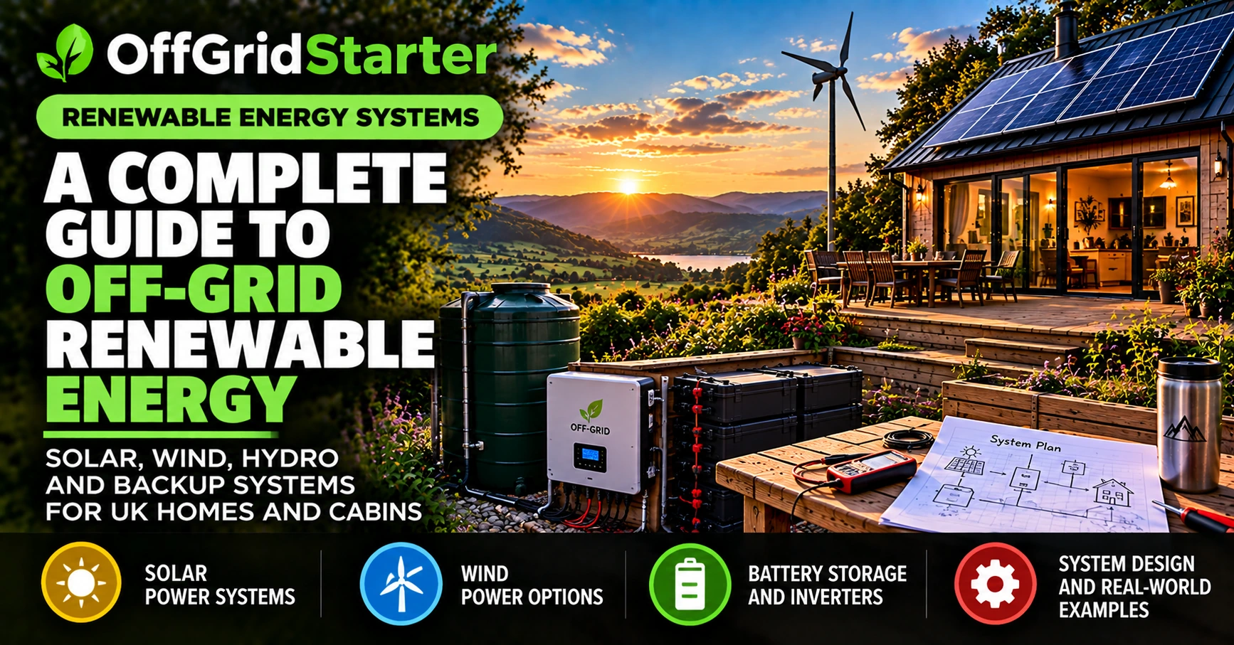 Renewable energy for off-grid living
