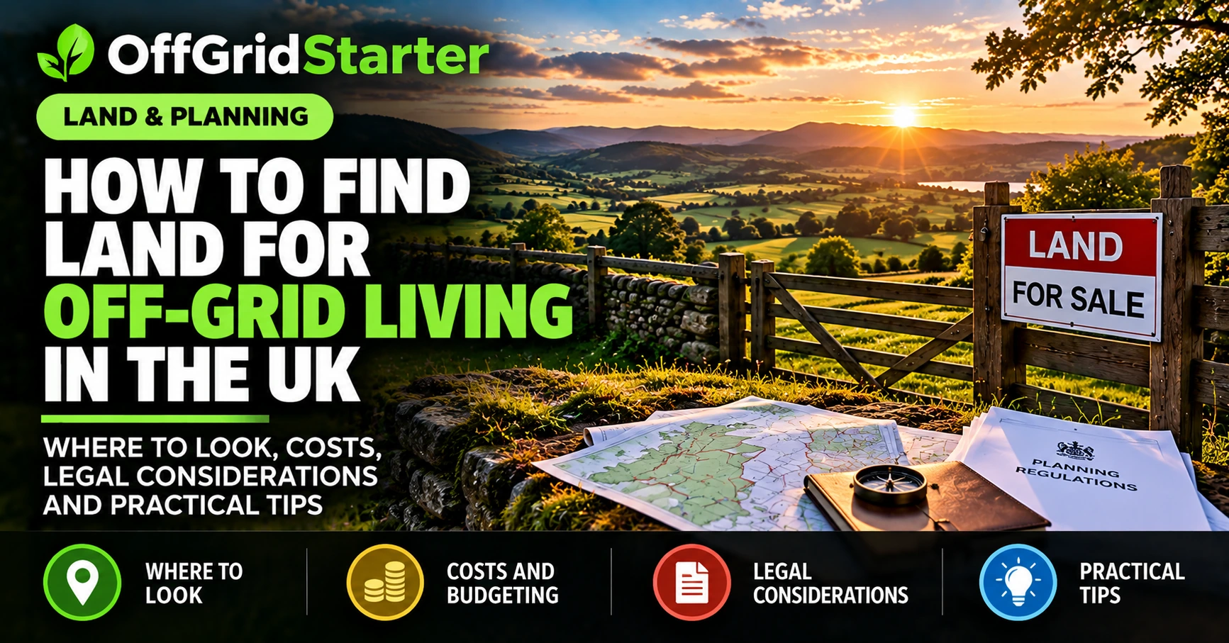 How to find land for off-grid living in the UK